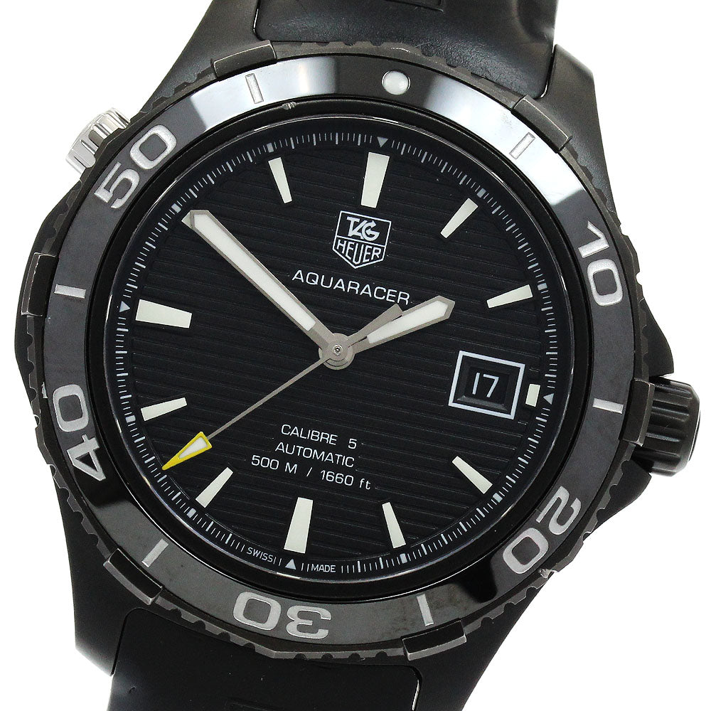 TAG HEUER Aqua racer WAK2180 Caliber 5 black Dial Automatic Men's Watch_915369