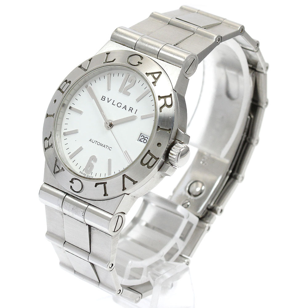 BVLGARI Diagono Sports LCV35S Date White Dial Automatic Men's Watch_915396