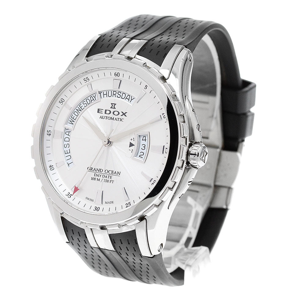 EDOX Grand Ocean 83006-3-AIN Day date Silver Dial Automatic Men's Watch_915397