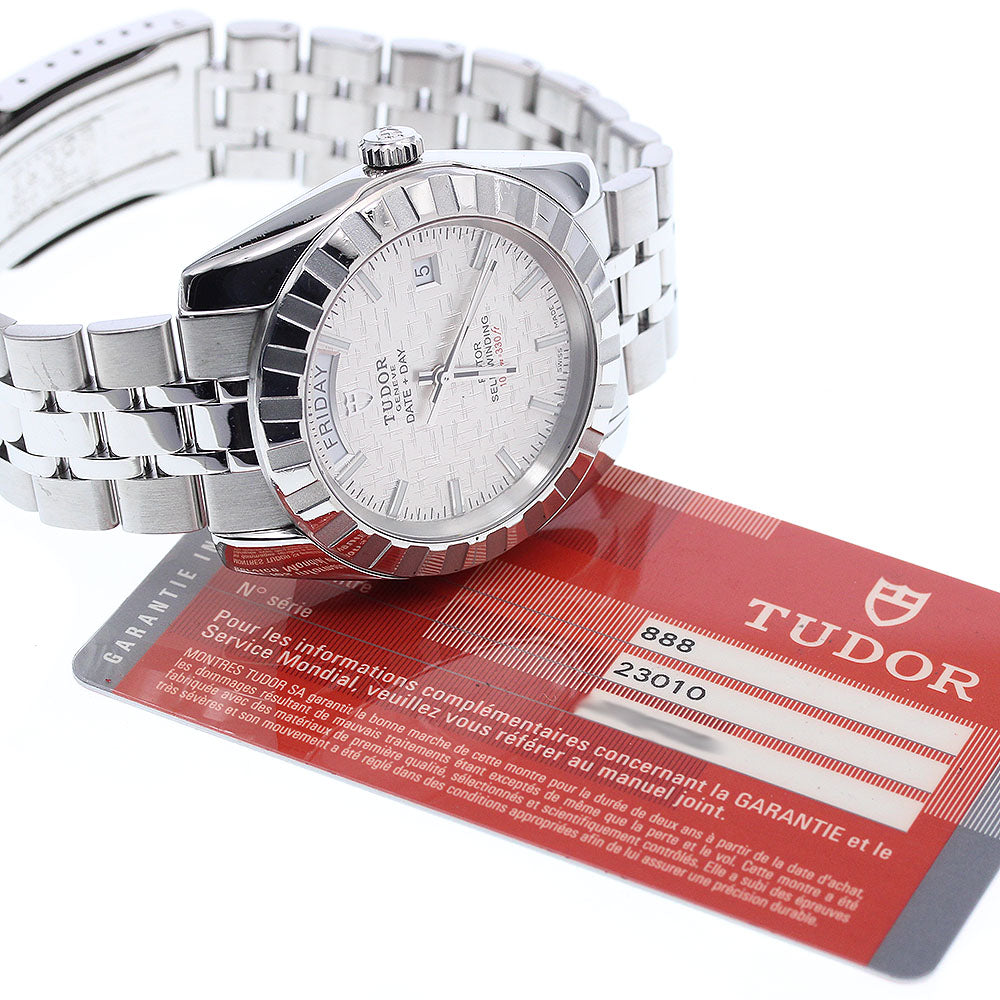 TUDOR Classic Date Day 23010 Silver Dial Automatic Men's Watch_915895