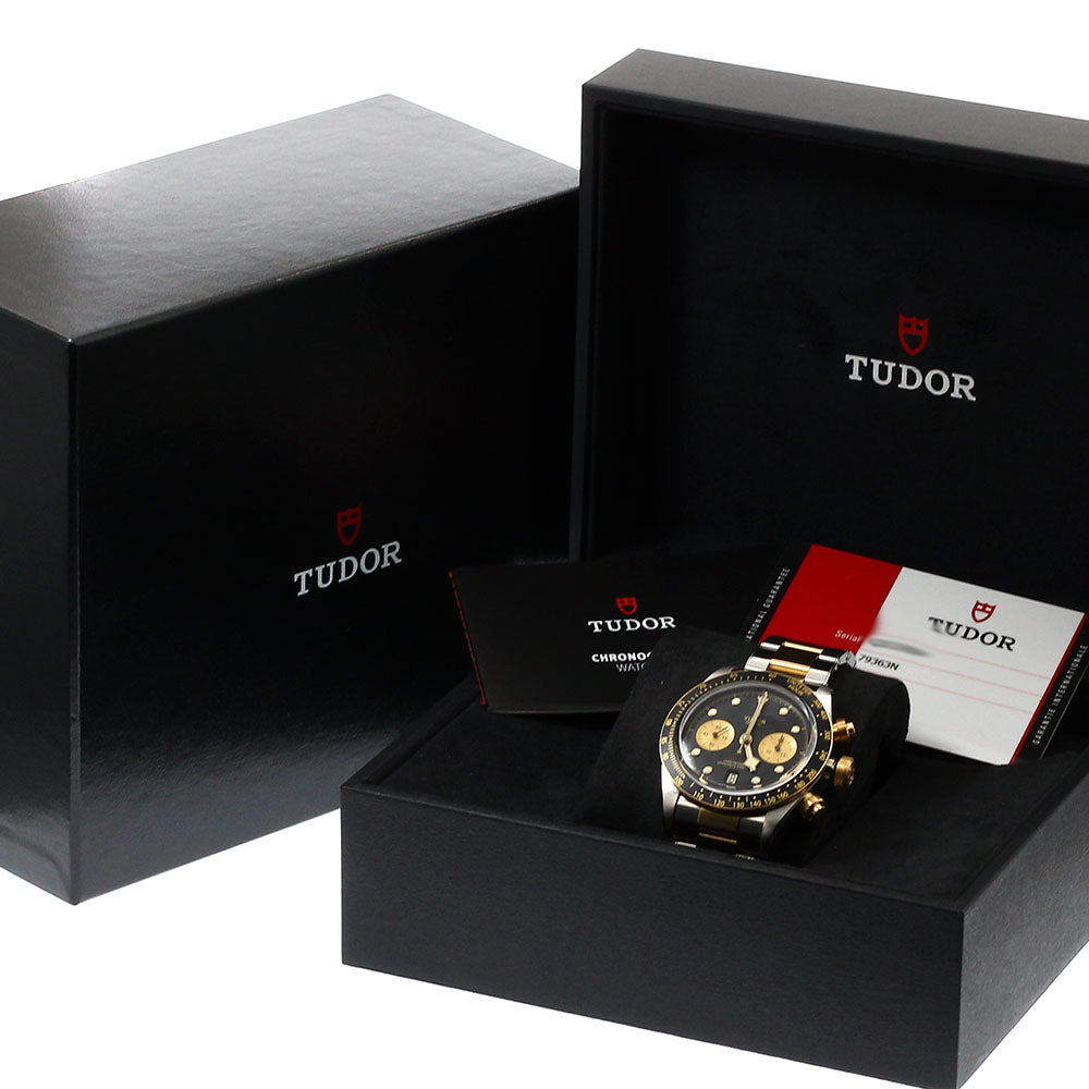 TUDOR Black Bay Chrono S & G 79363N YG2 tone black Dial Automatic Men's_915968