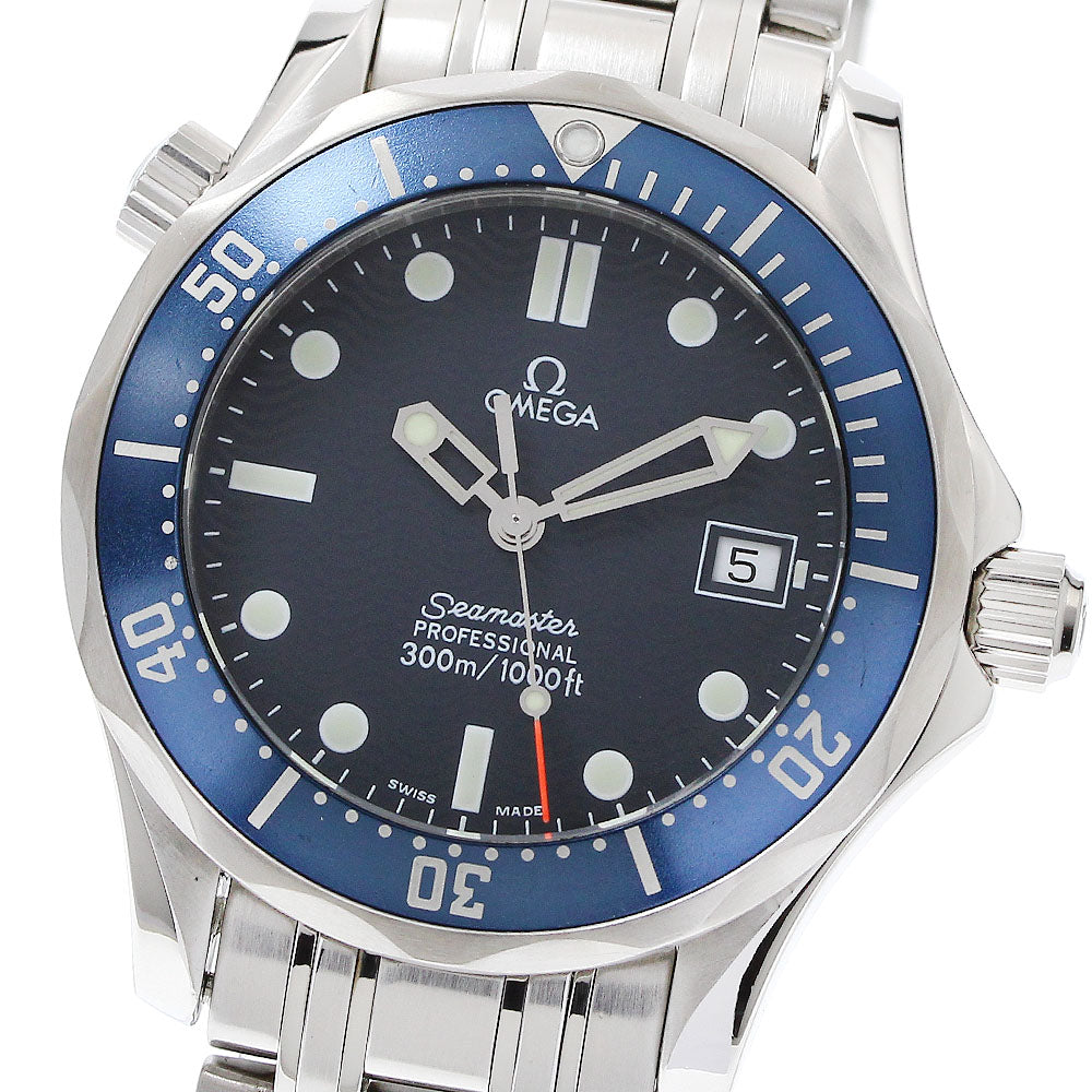 OMEGA Seamaster 300 2561.80 Date Navy Dial Quartz Boy's Watch_915991