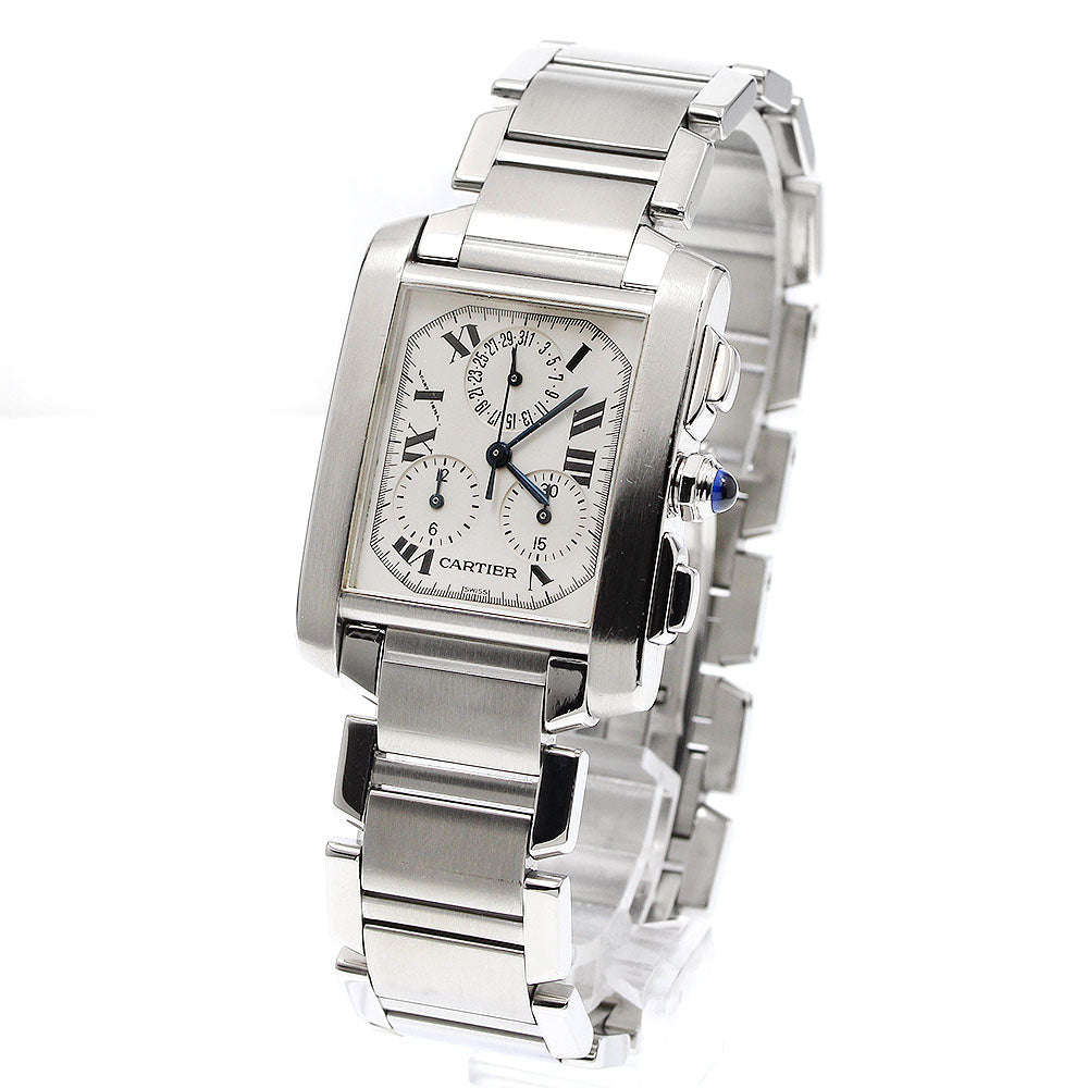 CARTIER Tank Française XL Chrono Reflex W51001Q3 Quartz Men's Watch_916003