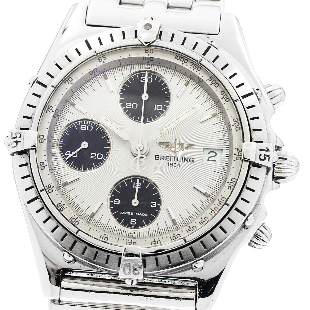 BREITLING Chronomat A13047 Date Silver / Black Dial Automatic Men's Watch_916009
