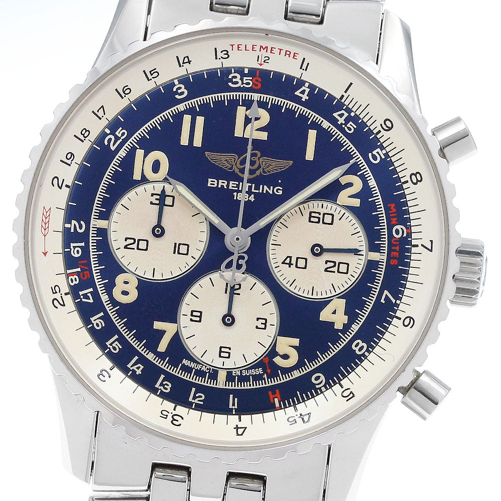 BREITLING Navitimer A30021 Chronograph Navy Dial Automatic Men's Watch_916010