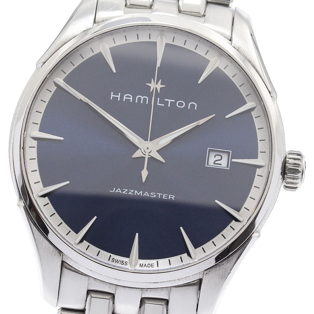 HAMILTON Jazz master H324510 Date Navy Dial Quartz Men's Watch_916014
