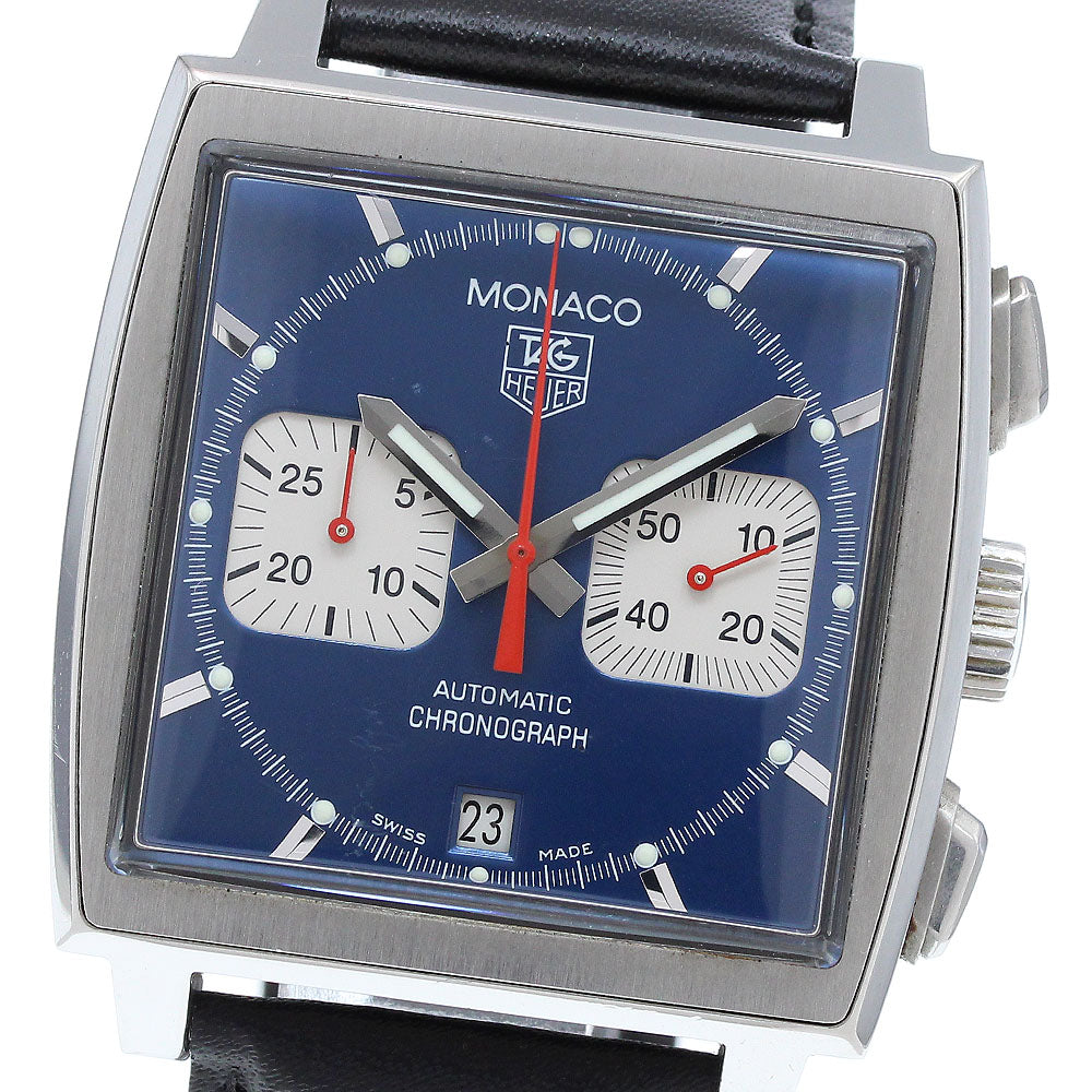 TAG HEUER Monaco CW2113 Chronograph blue Dial Automatic Men's Watch_916019