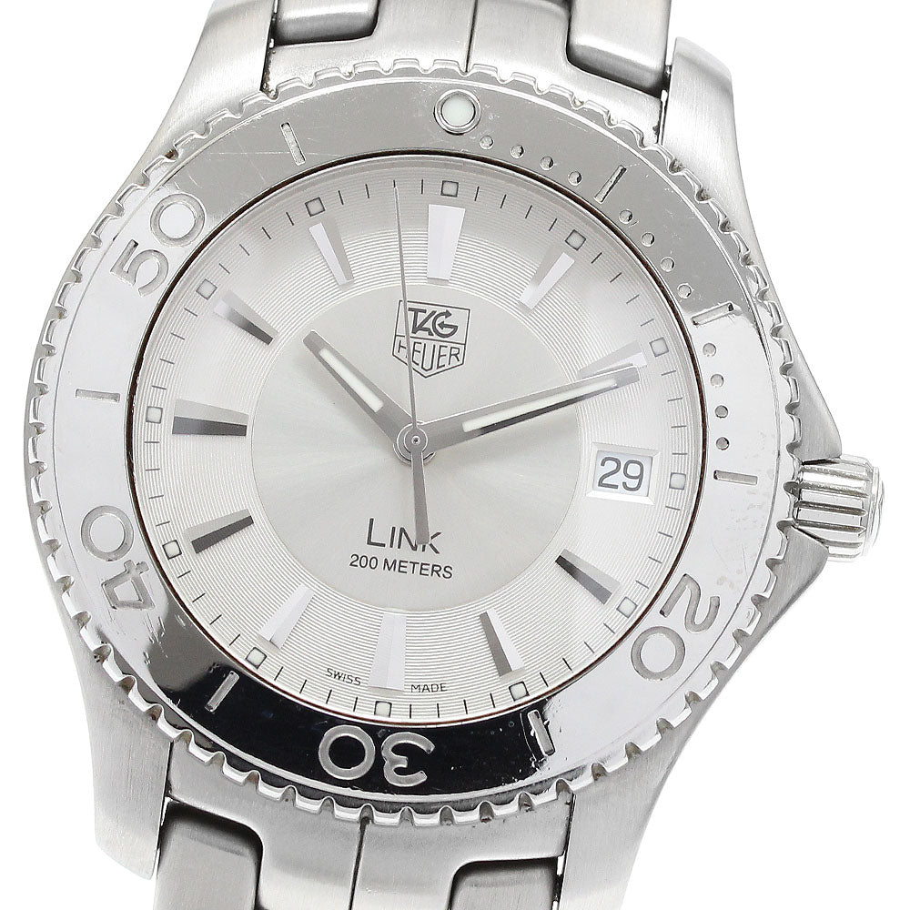 TAG HEUER Link WJ1111-0 Date Silver Dial Quartz Men's Watch_916026