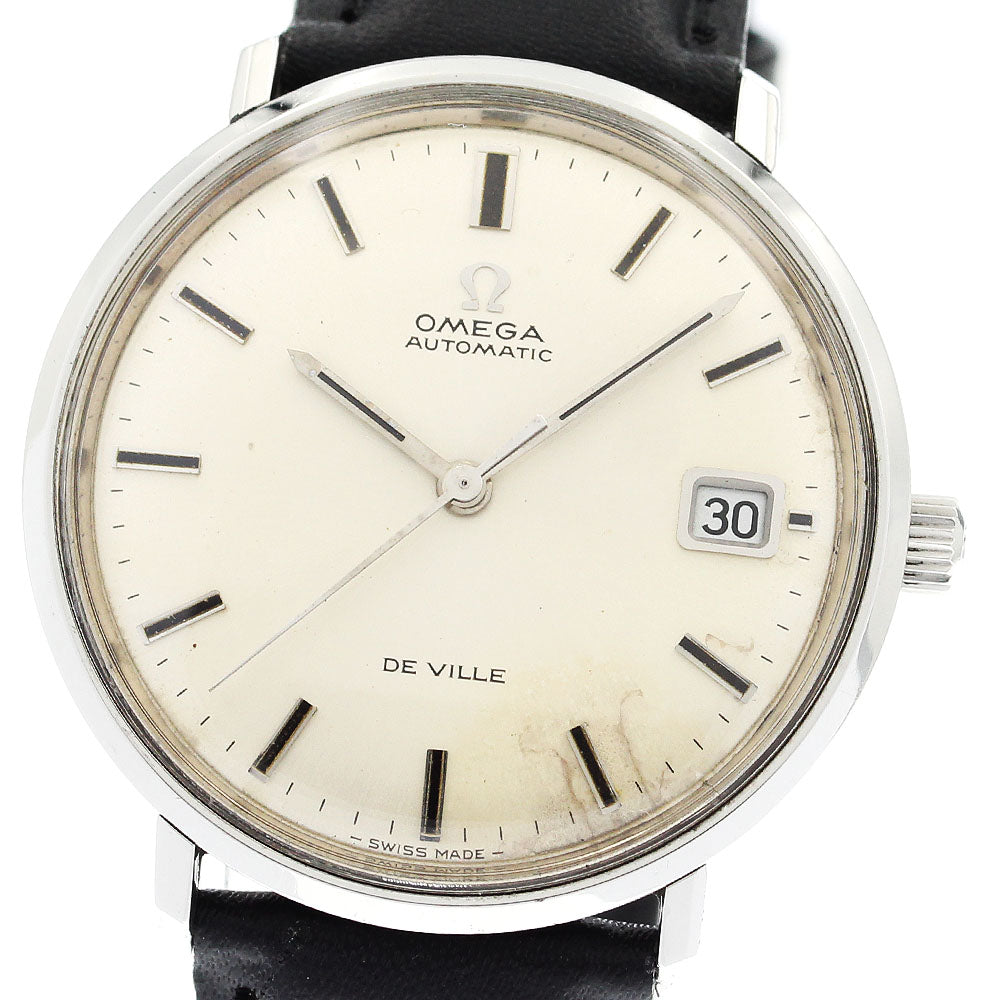 OMEGA De Ville 166.033 Date Silver Dial Automatic Men's Watch_916027