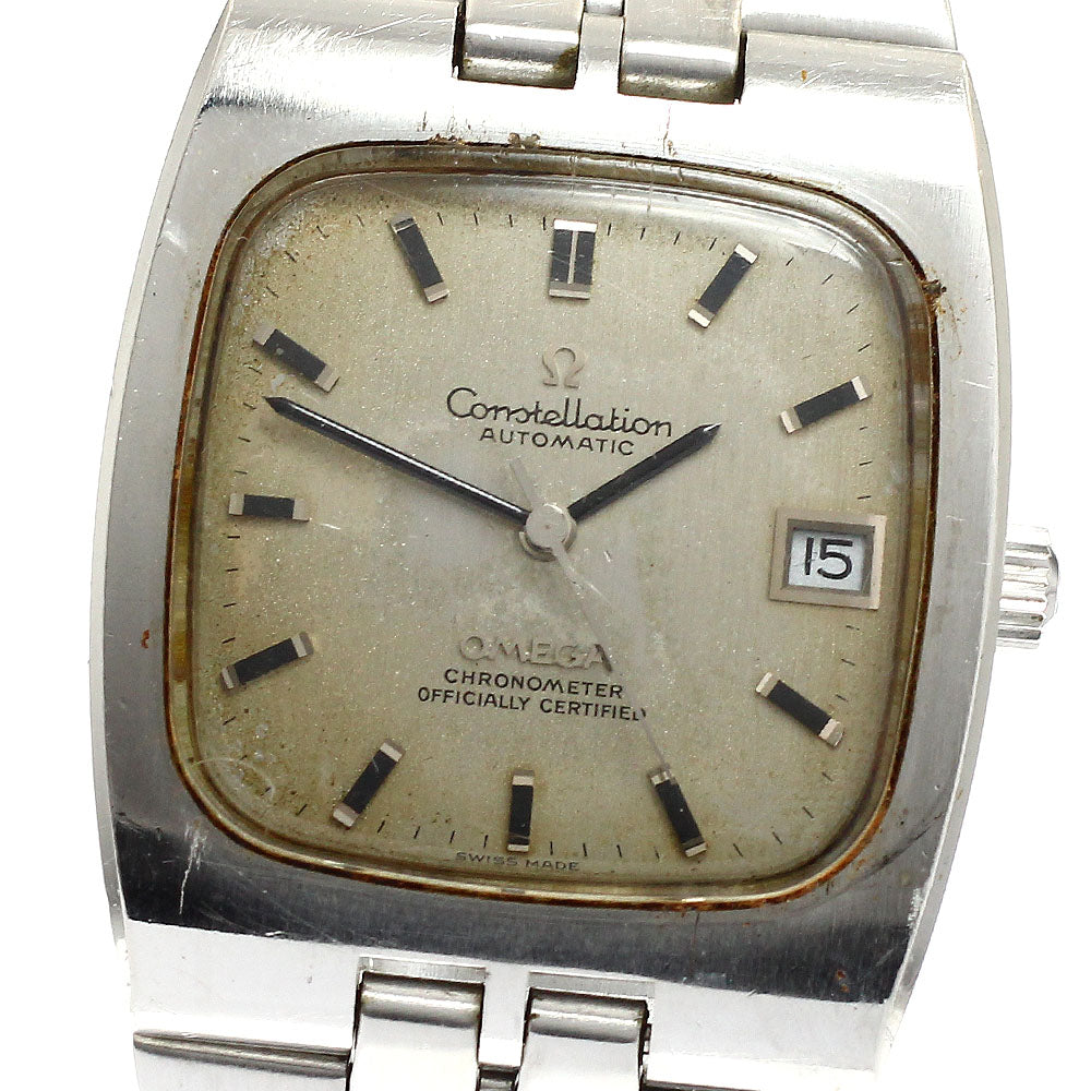 OMEGA Constellation Square Silver Dial Automatic Men's Watch_916032