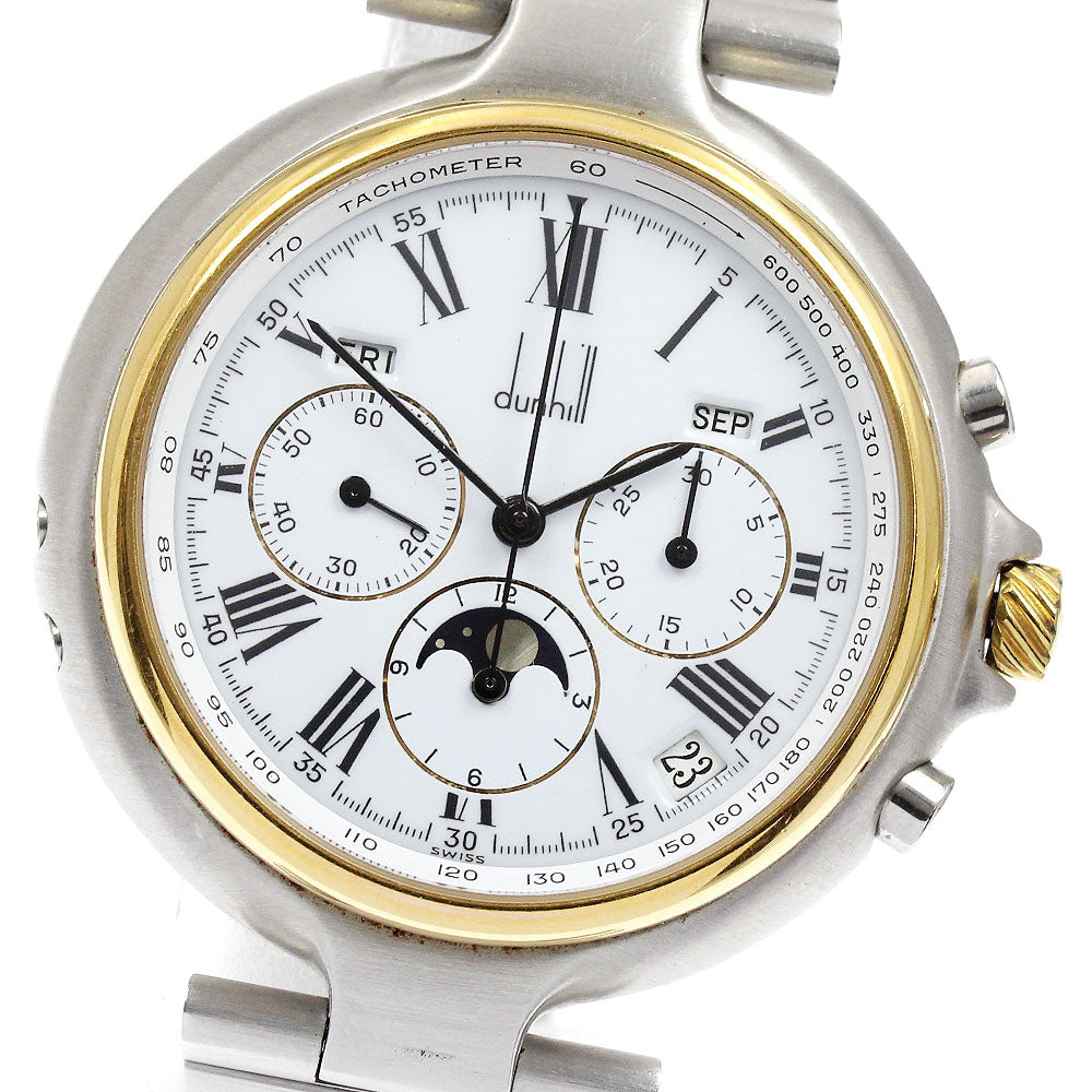 Dunhill Millennium Triple calendar Moon Phase El Primero cal.410 white Dial Automatic Men's Watch_916036