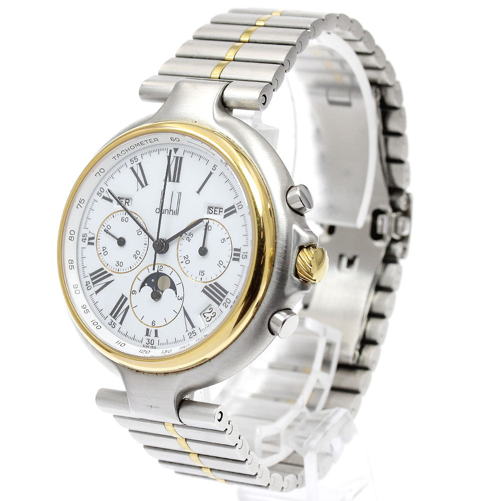 Dunhill Millennium Triple calendar Moon Phase El Primero cal.410 white Dial Automatic Men's Watch_916036