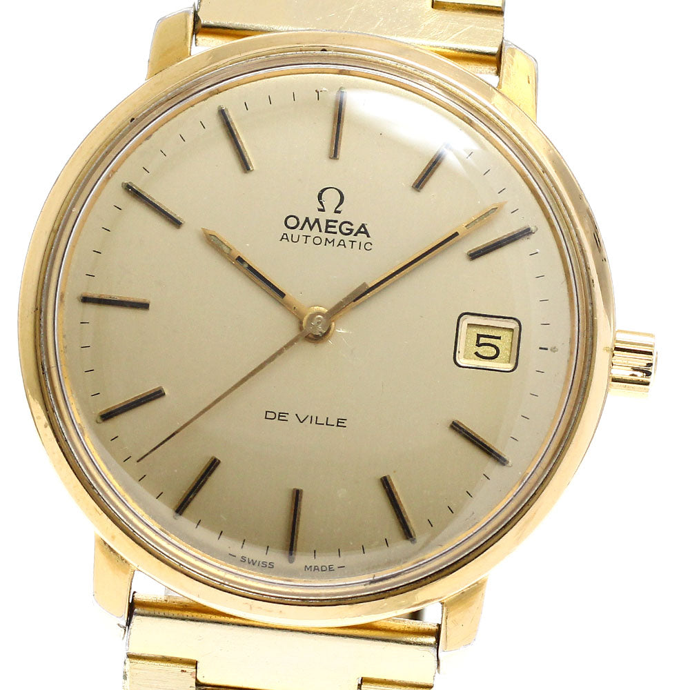 OMEGA De Ville Date gold Dial Automatic Men's Watch_916040