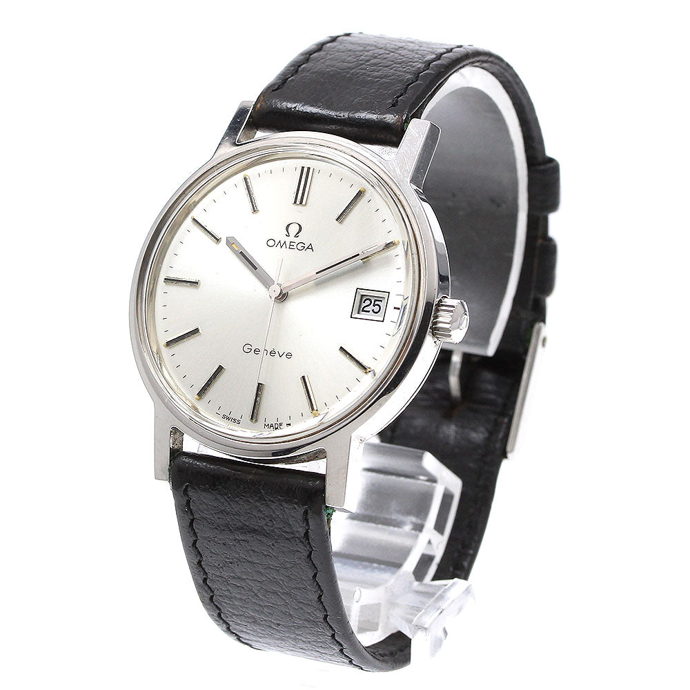 OMEGA Geneve 136.0099 Cal.1030 Date Silver Dial Hand Winding Men's Watch_916046
