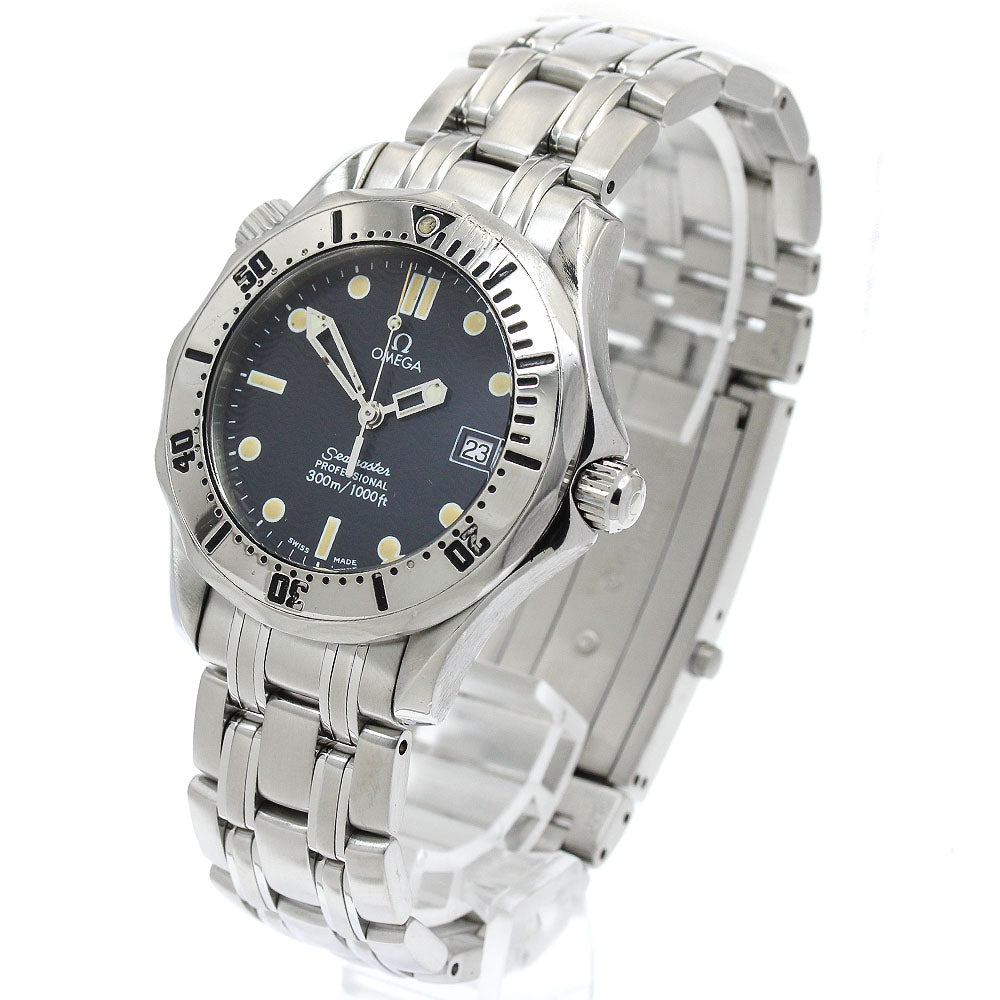 OMEGA Seamaster300 2562.80 Date Navy Dial Quartz Boy's Watch_916047