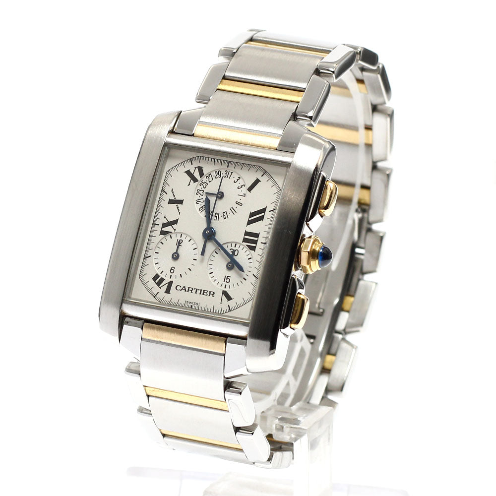 CARTIER Tank Française XL Chrono Reflex W51004Q4 Quartz Men's Watch_916062