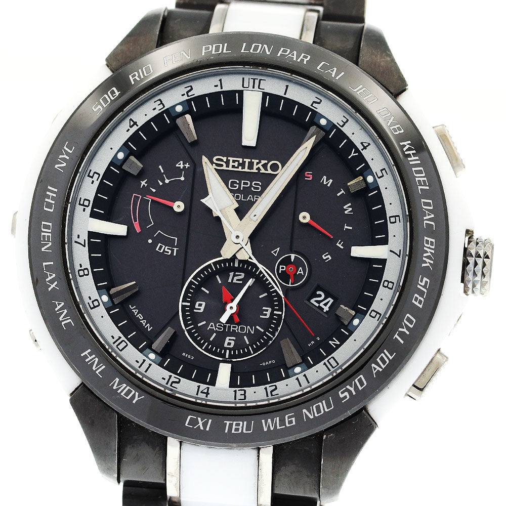 SEIKO Astron Japan limited model SBXB071/8X53-0AG0-2 GPS black Dial Solar Powered Radio Men's Watch_916063