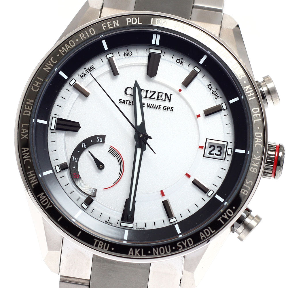 CITIZEN Atessa Eco Drive CC3085-51A/F150-T025811 Date white Dial Solar Powered Radio Men's Watch_916074
