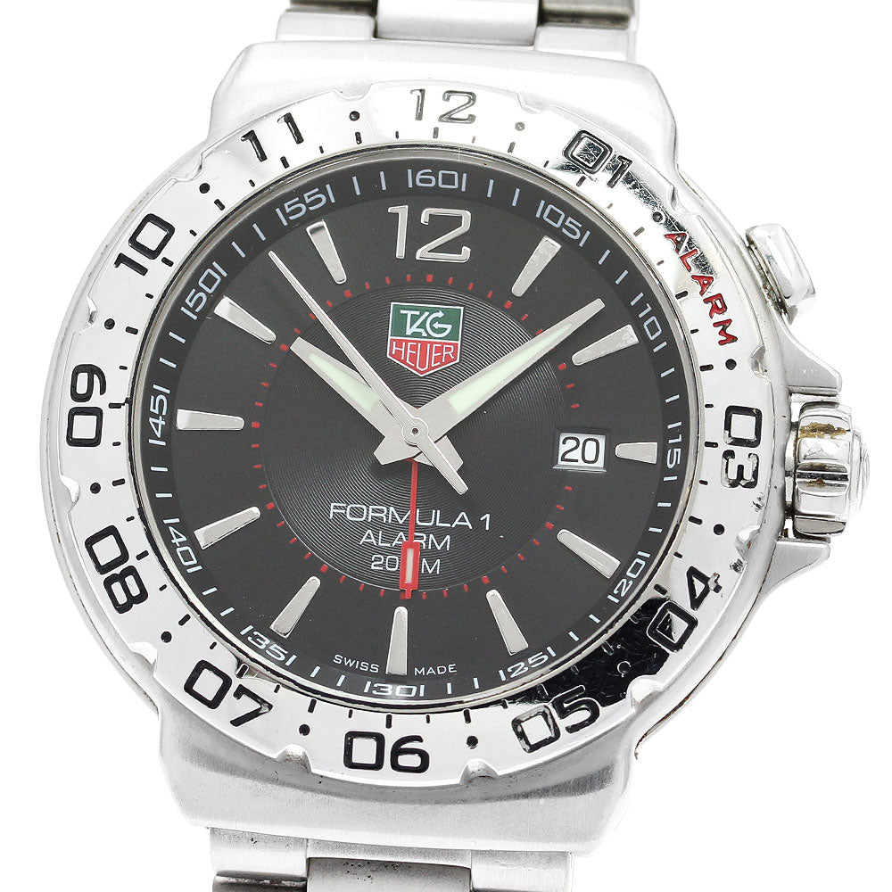 TAG HEUER Formula 1 alarm WAC111A Date black Dial Quartz Men's Watch_916075