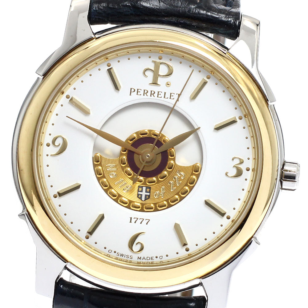 PERRELET 225th Anniversary Model Double Rotor white Dial Automatic Men's Watch_916077