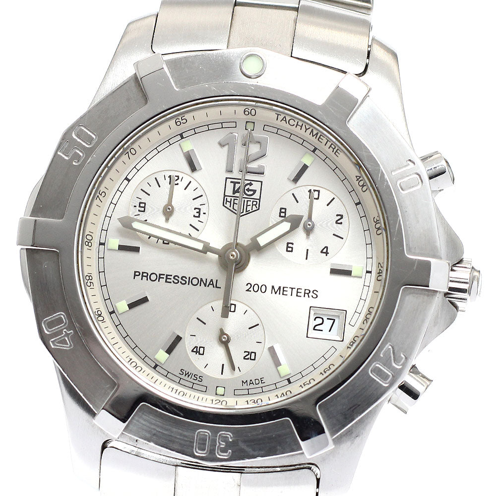 TAG HEUER Exclusive CN1111 Date Chronograph Silver Dial Quartz Men's_916084