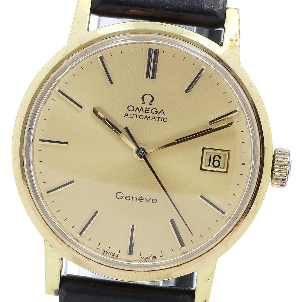 OMEGA Geneve 166.0098 Date Cal.1481 gold Dial Automatic Men's Watch_916093