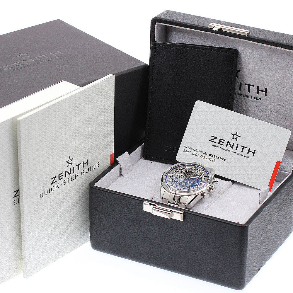 ZENITH El Primero Full Open 03.2081.400 Date Chronograph Silver Dial Automatic Men's Watch_916114