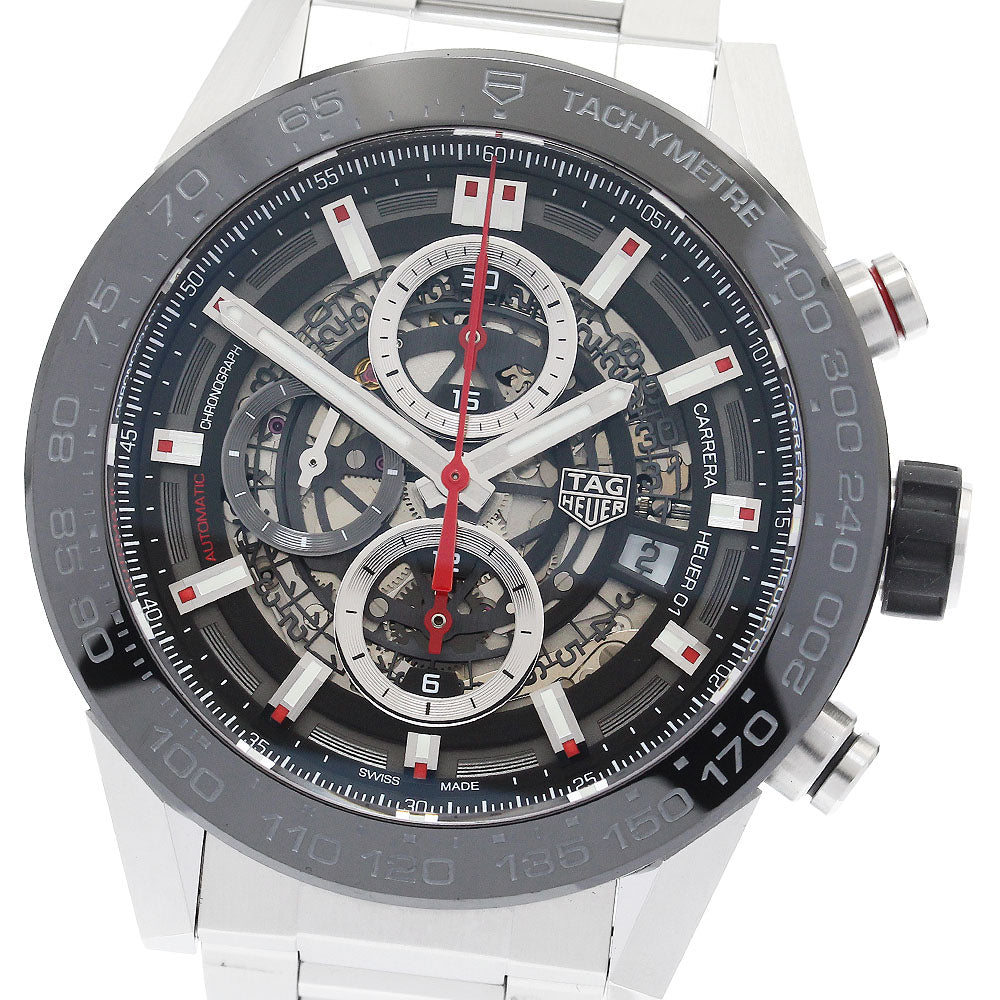 TAG HEUER Carrera CAR2A1W-0 Date Chronograph skeleton Dial AT Men's Watch_916129