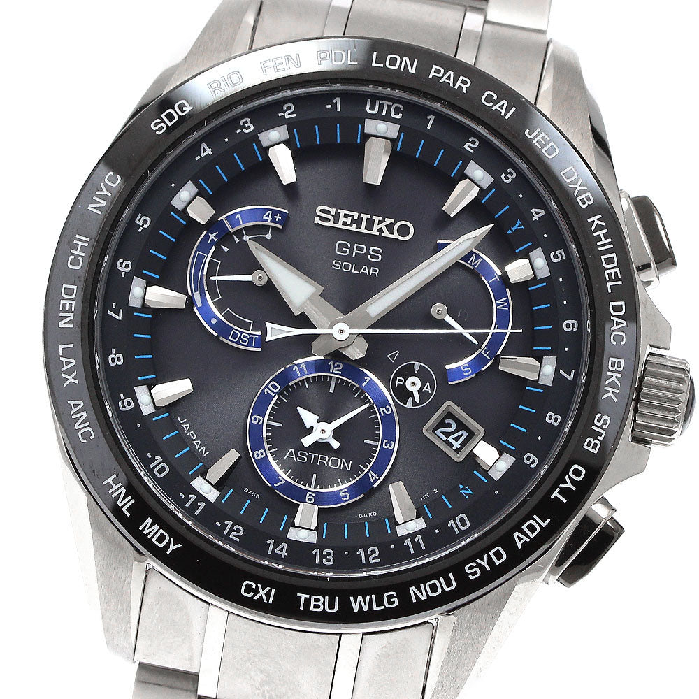 SEIKO Astron SBXB101/8X53-0AS0-2 GPS Solar Powered Radio Men's Watch_916132