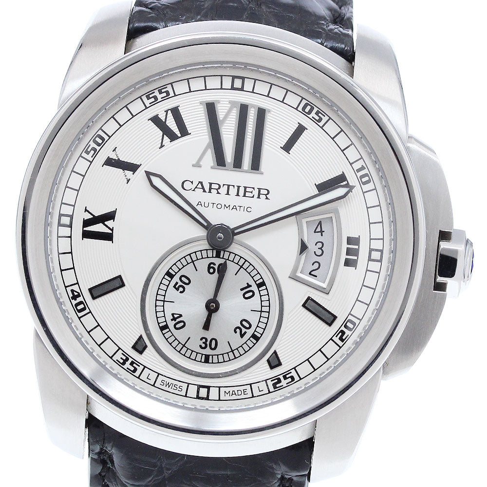 CARTIER Calibre de Cartier W7100037 Date Silver Dial Automatic Men's Watch_916140