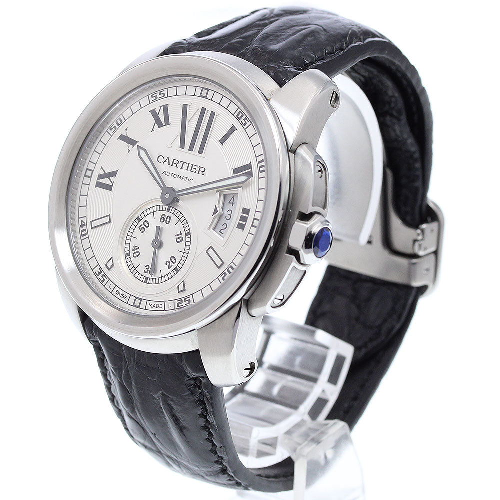 CARTIER Calibre de Cartier W7100037 Date Silver Dial Automatic Men's Watch_916140