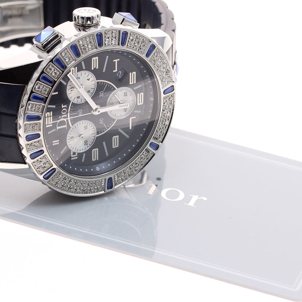 Dior crystal CD114311 diamond bezel chronograph Quartz Boy's Watch_916164