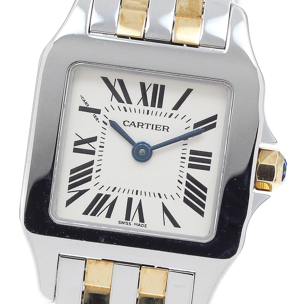 CARTIER Santos de Moiselle SM W25066Z6 beige Dial Quartz Ladies Watch_916167