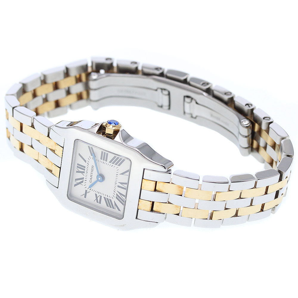 CARTIER Santos de Moiselle SM W25066Z6 beige Dial Quartz Ladies Watch_916167