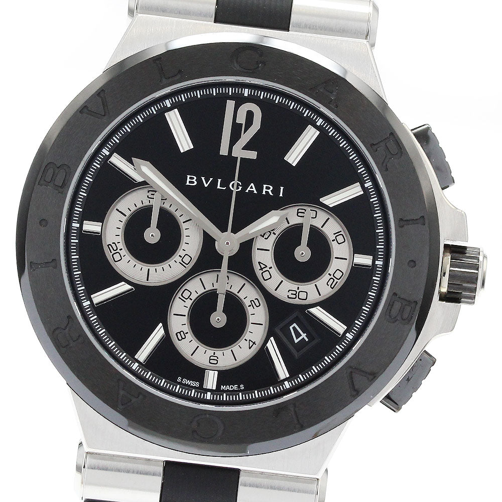 BVLGARI Diagono ceramic DG42SCCH Chronograph Automatic Men's Watch_916168