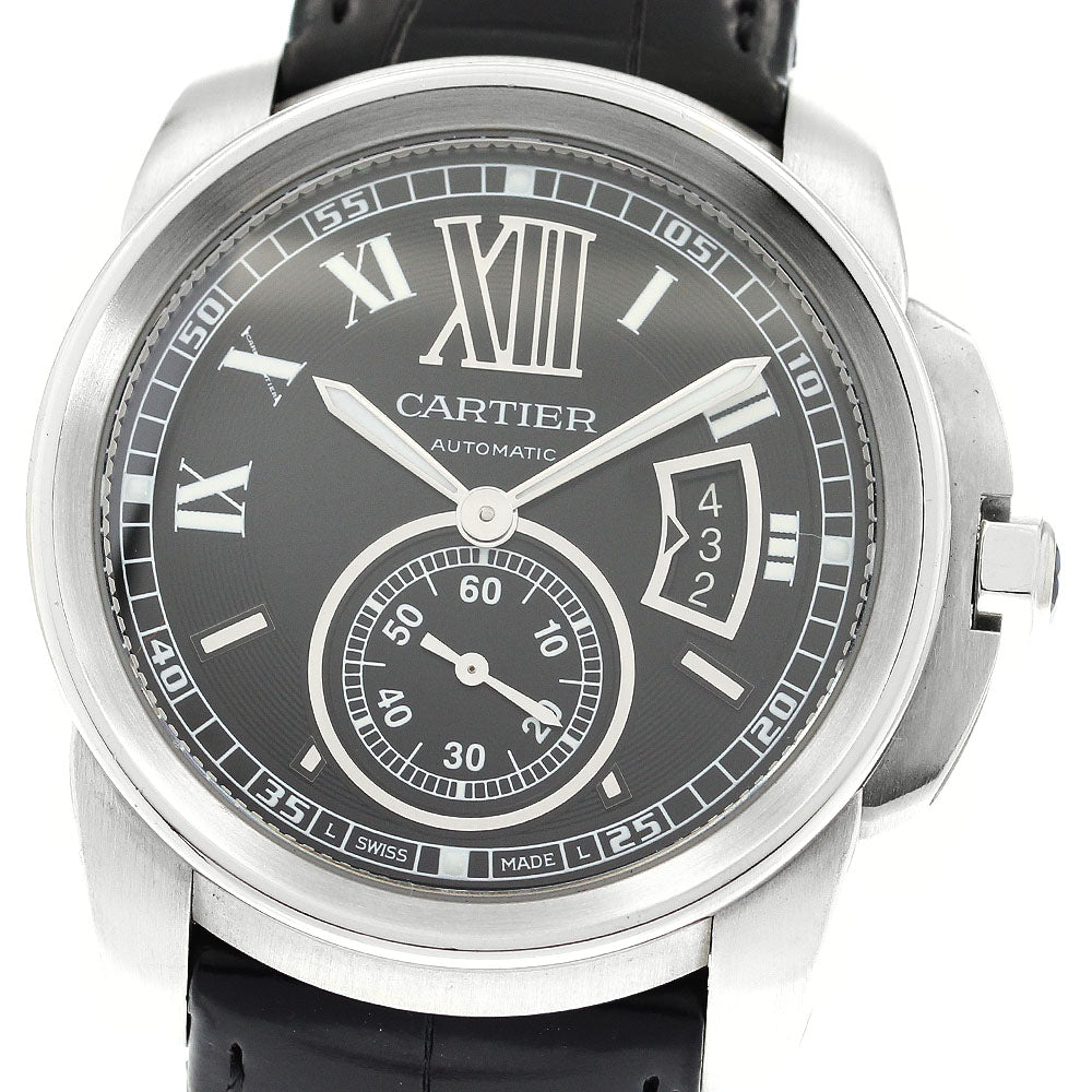 CARTIER Calibre de Cartier W7100014 Date black Dial Automatic Men's Watch_916180