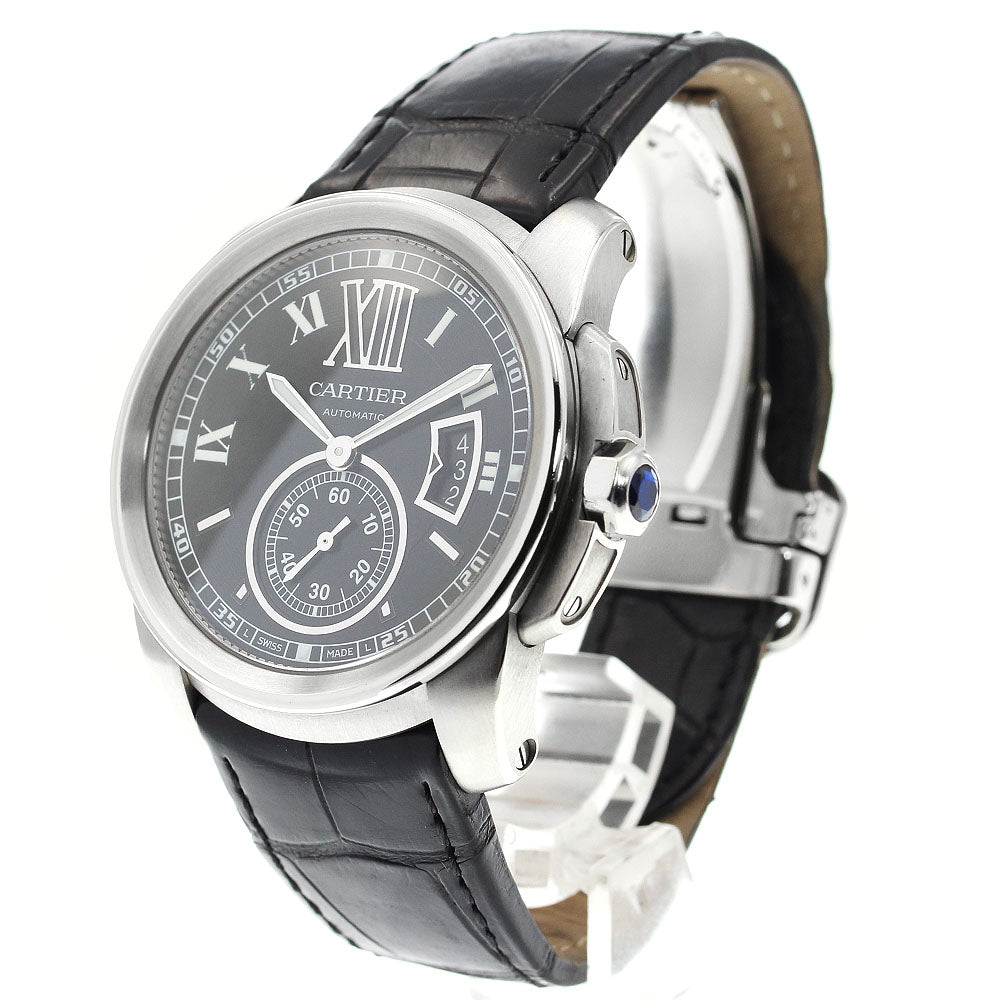 CARTIER Calibre de Cartier W7100014 Date black Dial Automatic Men's Watch_916180