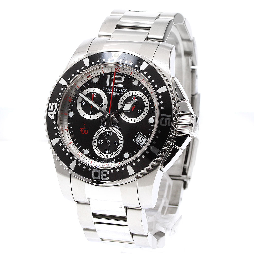 LONGINES Hydro Conquest L3.743.4 Chronograph black Dial Quartz Men's_916182
