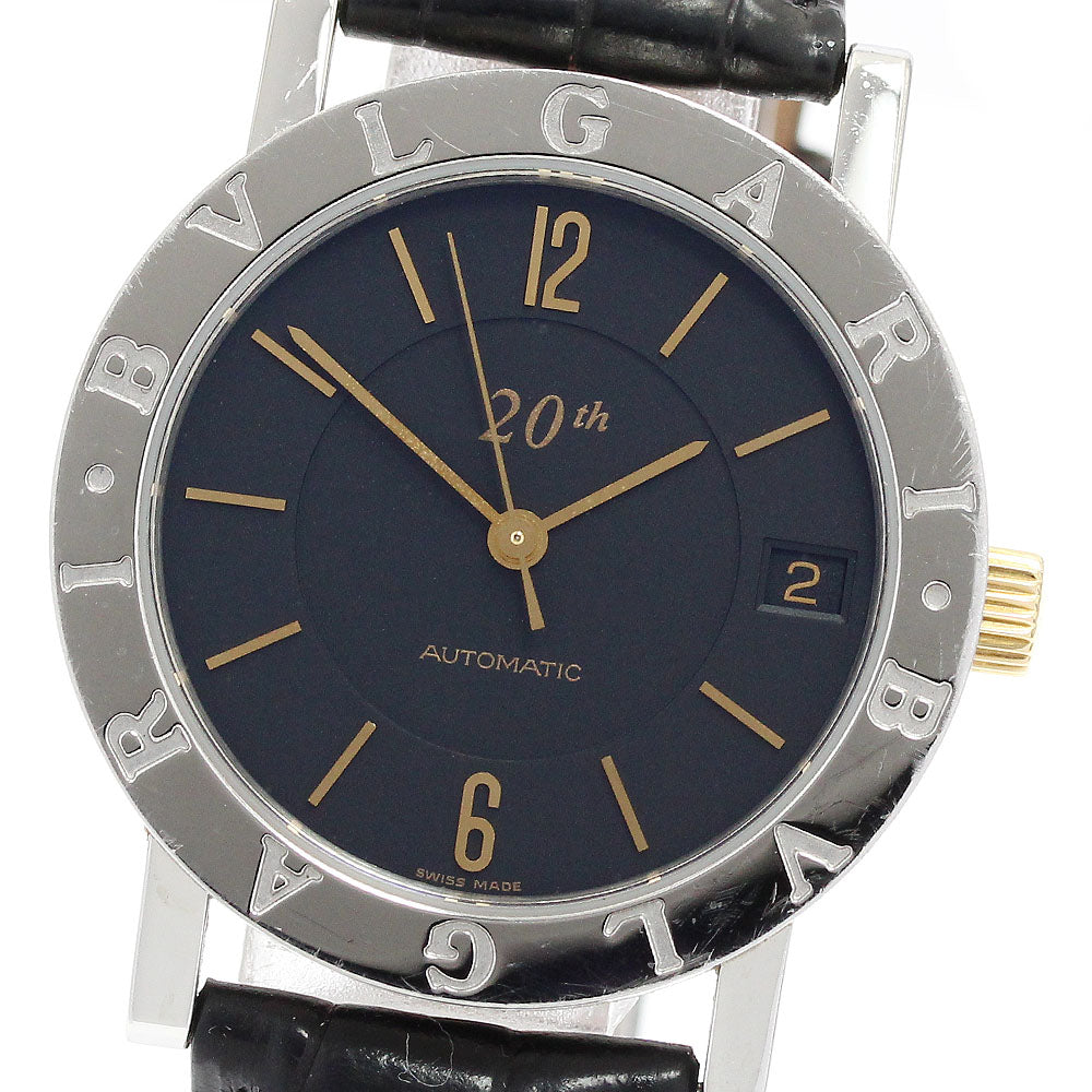 BVLGARI BVLGARIBVLGARI BB33SLD20AUTO Date 20th 1500 limited black Dial Automatic Men's Watch_916183