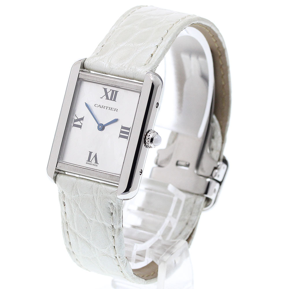 CARTIER Tank Solo SM Christmas Limited Edition W1019555 Silver Dial Quartz Ladies Watch_916204