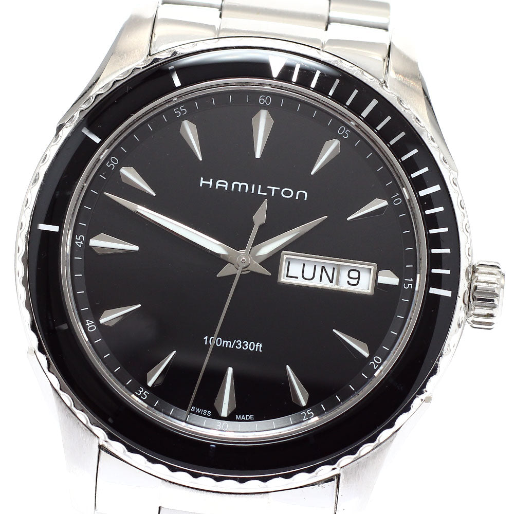 HAMILTON Jazzmaster Seaview H375110 Day date black Dial Quartz Men's_916205