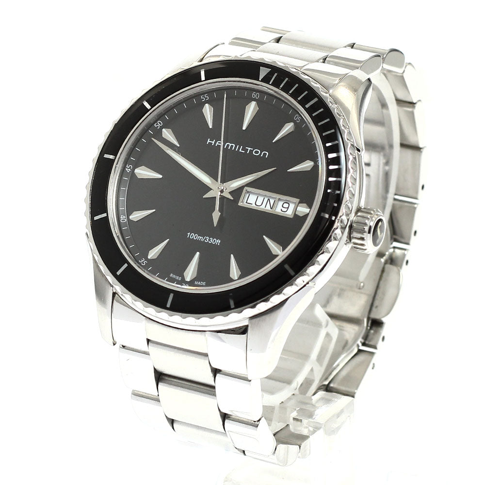 HAMILTON Jazzmaster Seaview H375110 Day date black Dial Quartz Men's_916205