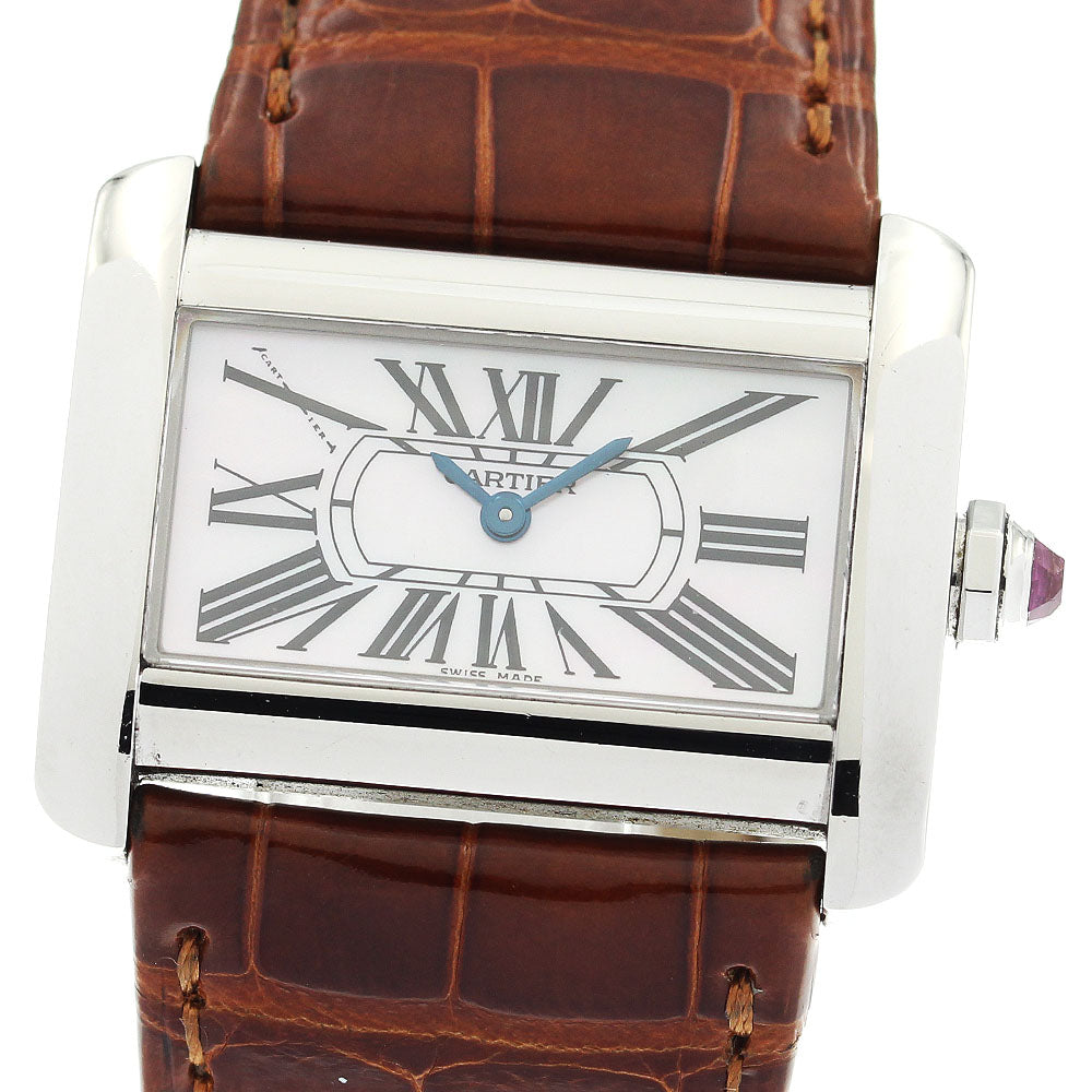 CARTIER Tank Divan Mini W6301455 Shell dial Pink shell Dial Quartz Ladies Watch_916208