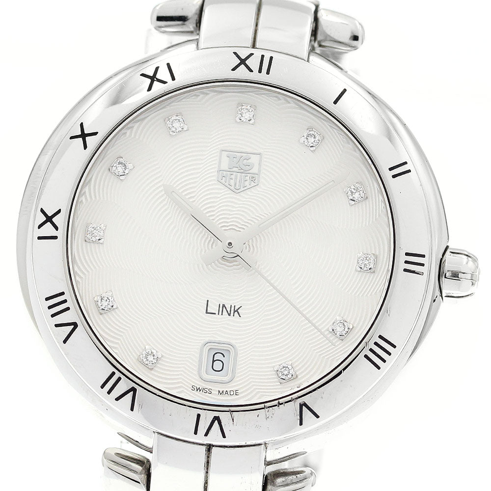 TAG HEUER Link WAT1311 11P diamond Silver Dial Quartz Ladies Watch_916214