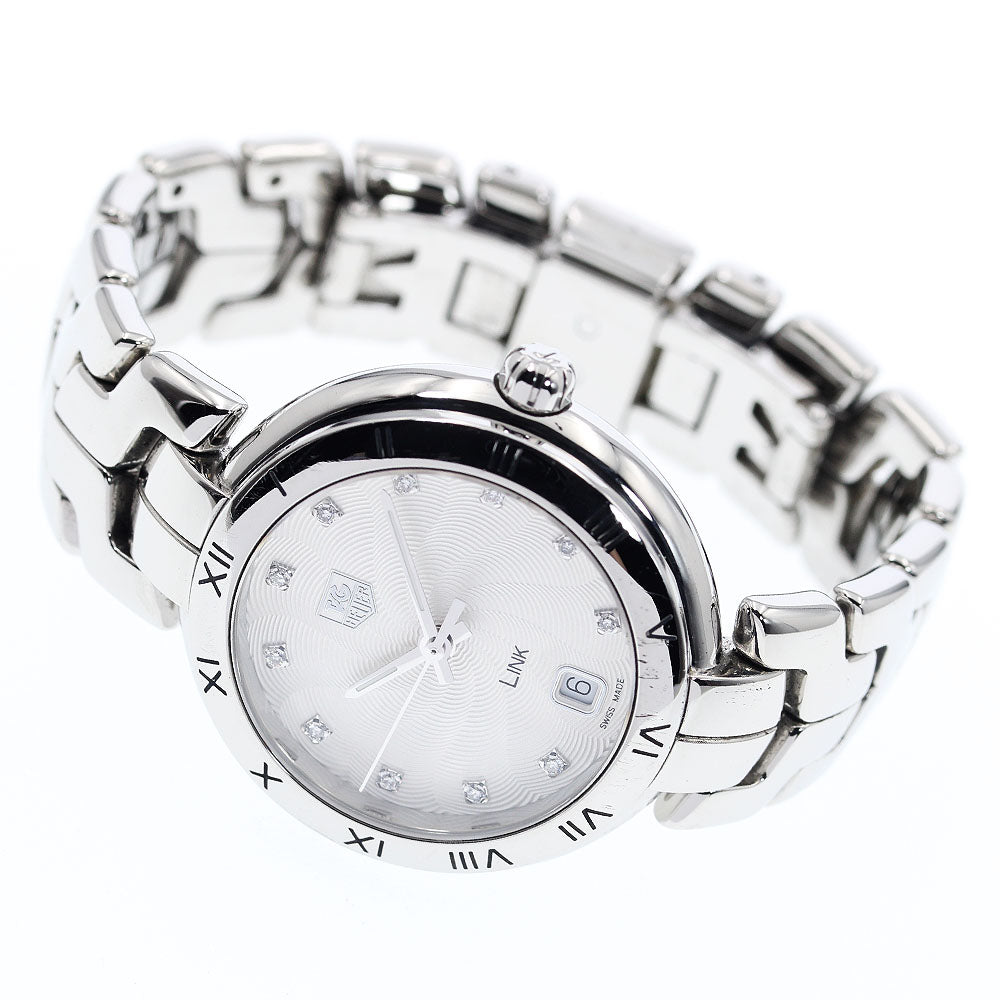 TAG HEUER Link WAT1311 11P diamond Silver Dial Quartz Ladies Watch_916214