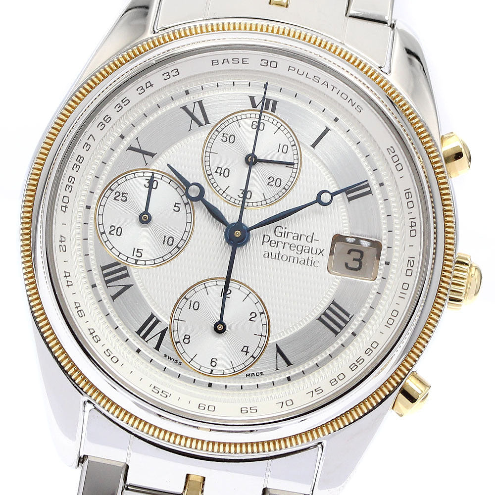 GIRARD PERREGAUX Gold Plated4900 4910 Chronograph Automatic Men's Watch_916234