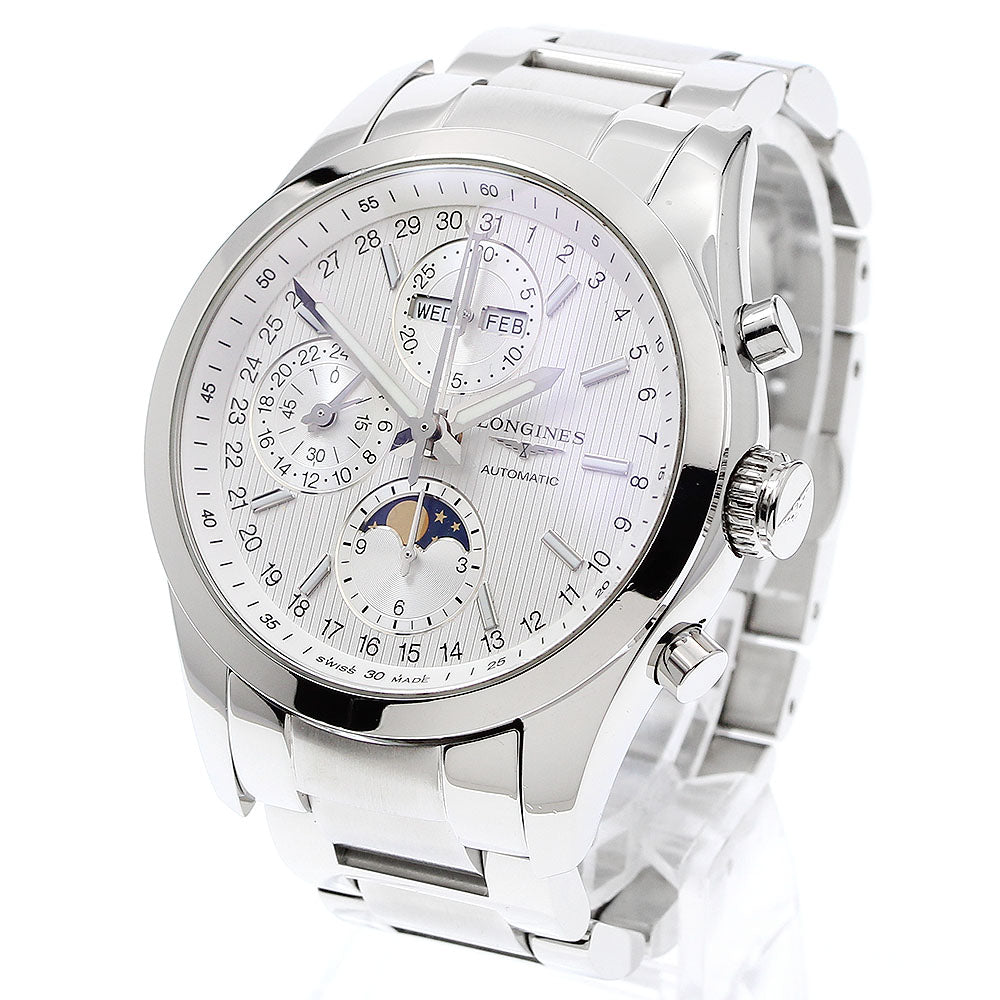 LONGINES Conquest Classic L2.798.4 Chronograph Silver Dial AT Men's_916264