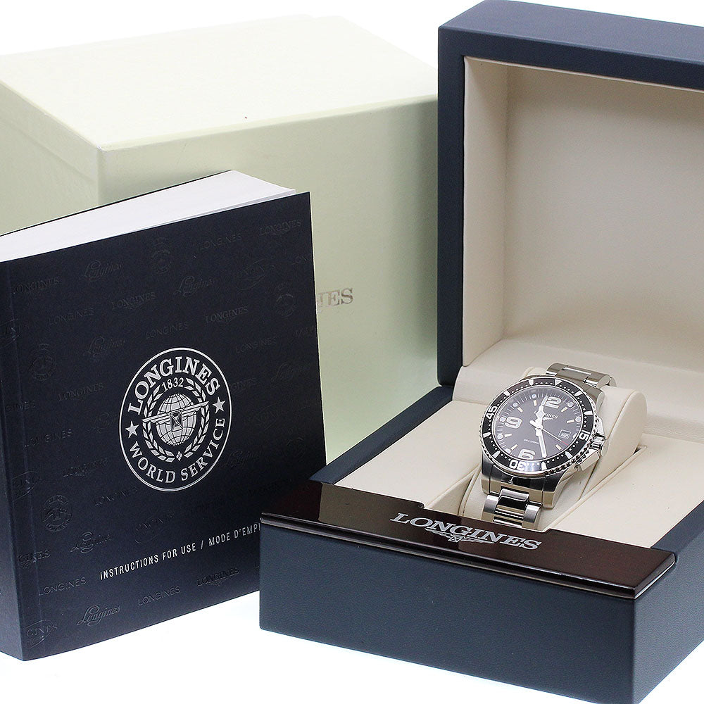 LONGINES Hydro Conquest L3.730.4 Date Black Dial Quartz Men's Watch_916291