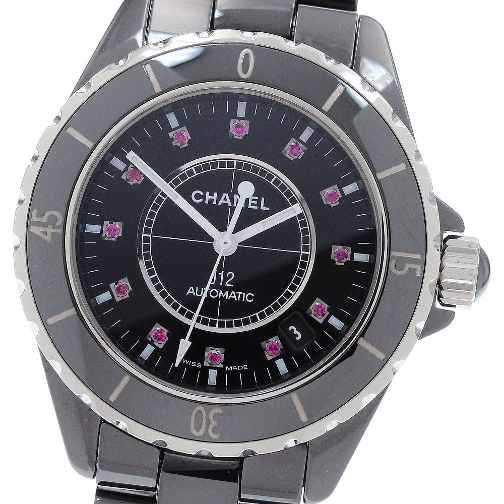 CHANEL J12 12P Ruby H1635 Black ceramic black Dial Automatic Men's Watch_916296