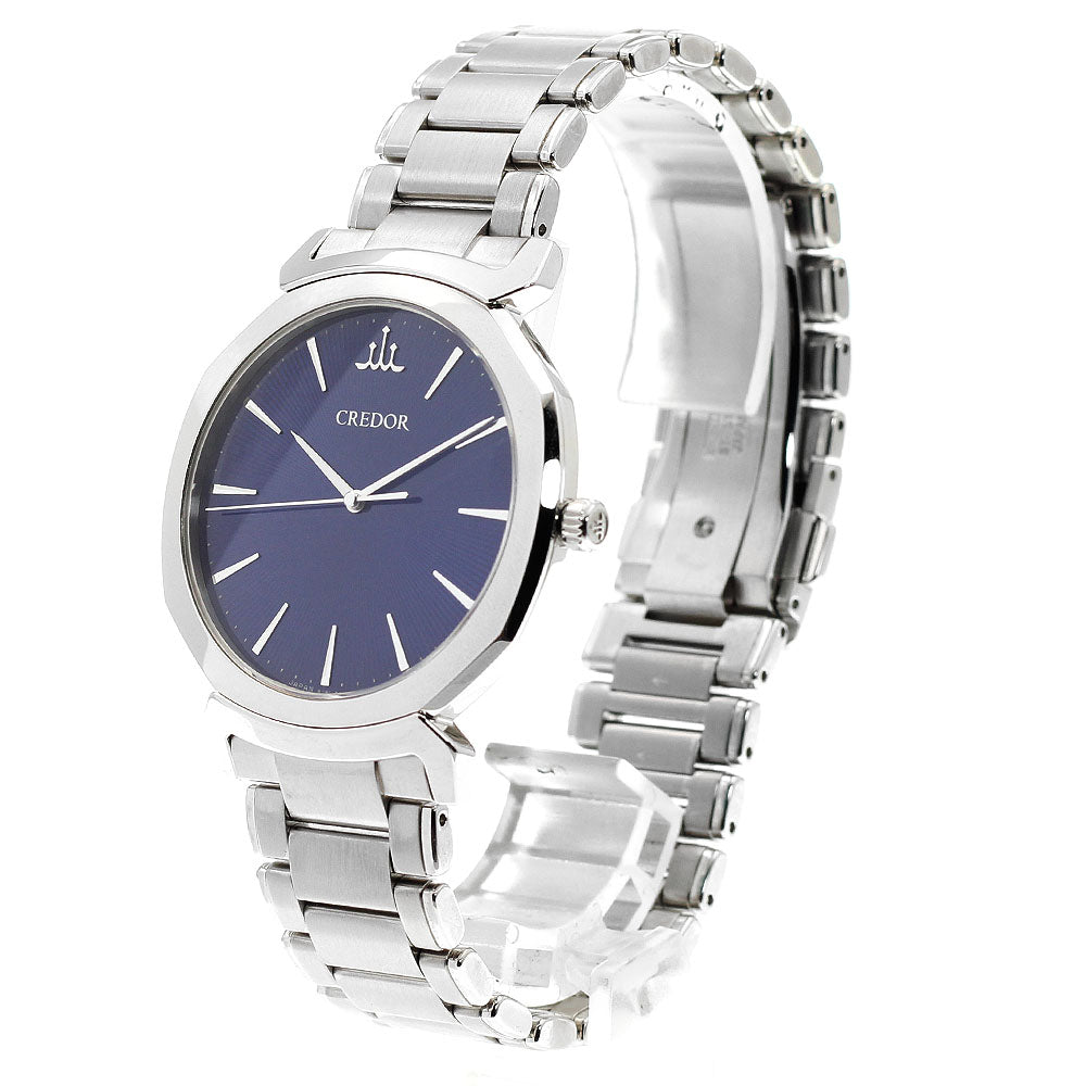 SEIKO CREDOR Signo Linearx GCAR977 blue Dial Quartz Men's Watch_916299